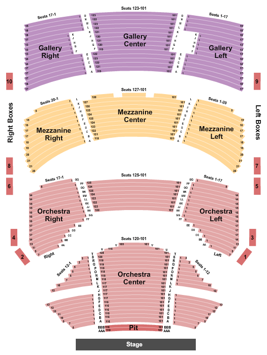 Sarofim Hall Great Gatsby Seating Chart